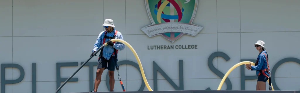 Vacuum system in action