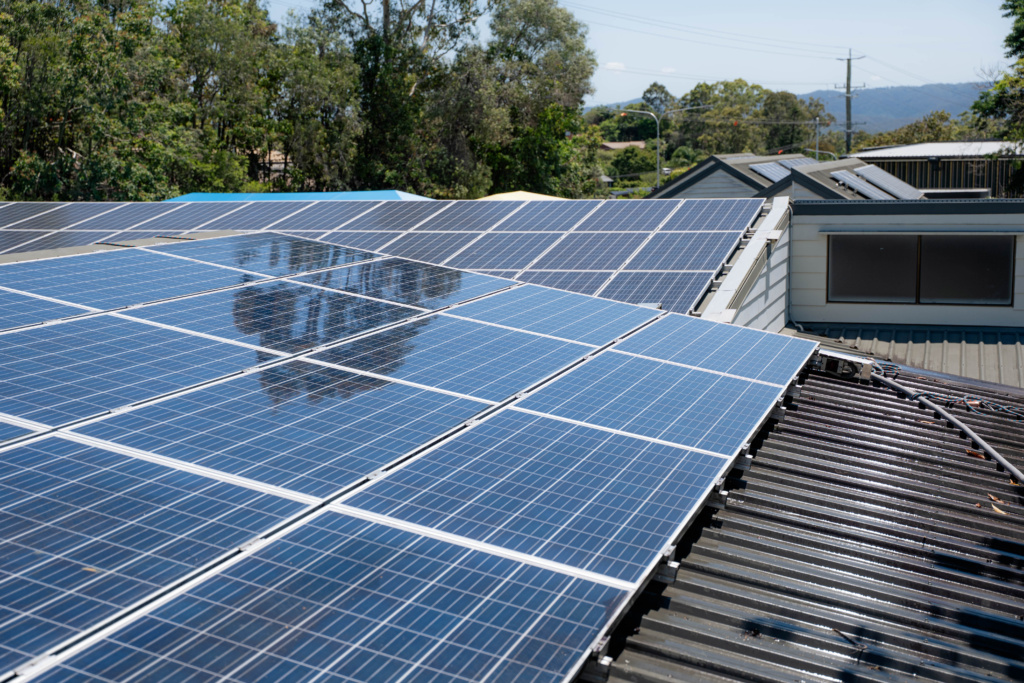 Image of cleaned solar panels